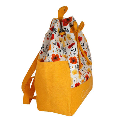 Camomilla Milano Zaino Mare M Papaveri Giallo - Borsa Spiaggia