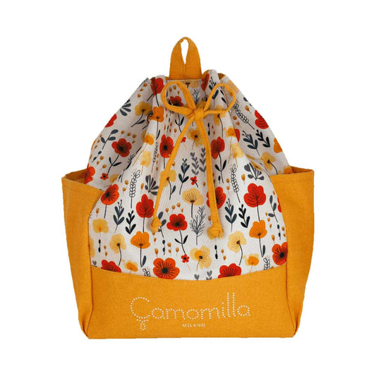 Camomilla Milano Zaino Mare M Papaveri Giallo - Borsa Spiaggia