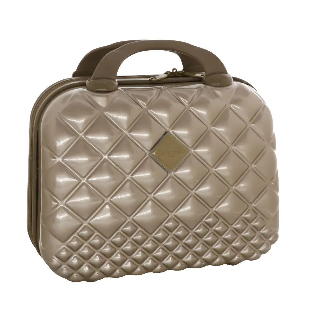 Camomilla Milano | Beauty Case Viaggio Matelassé | Rigido con Texture Shiny