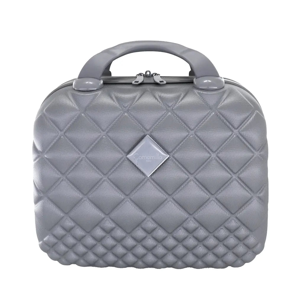 Camomilla Milano | Beauty Case Vanity Silver | Rigido con Texture Shiny