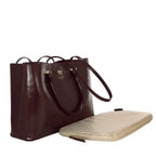 Camomilla Milano | Borsa A Spalla Nice Office Burgundy | Porta PC in Ecopelle