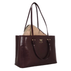 Camomilla Milano | Borsa A Spalla Nice Office Burgundy | Porta PC in Ecopelle