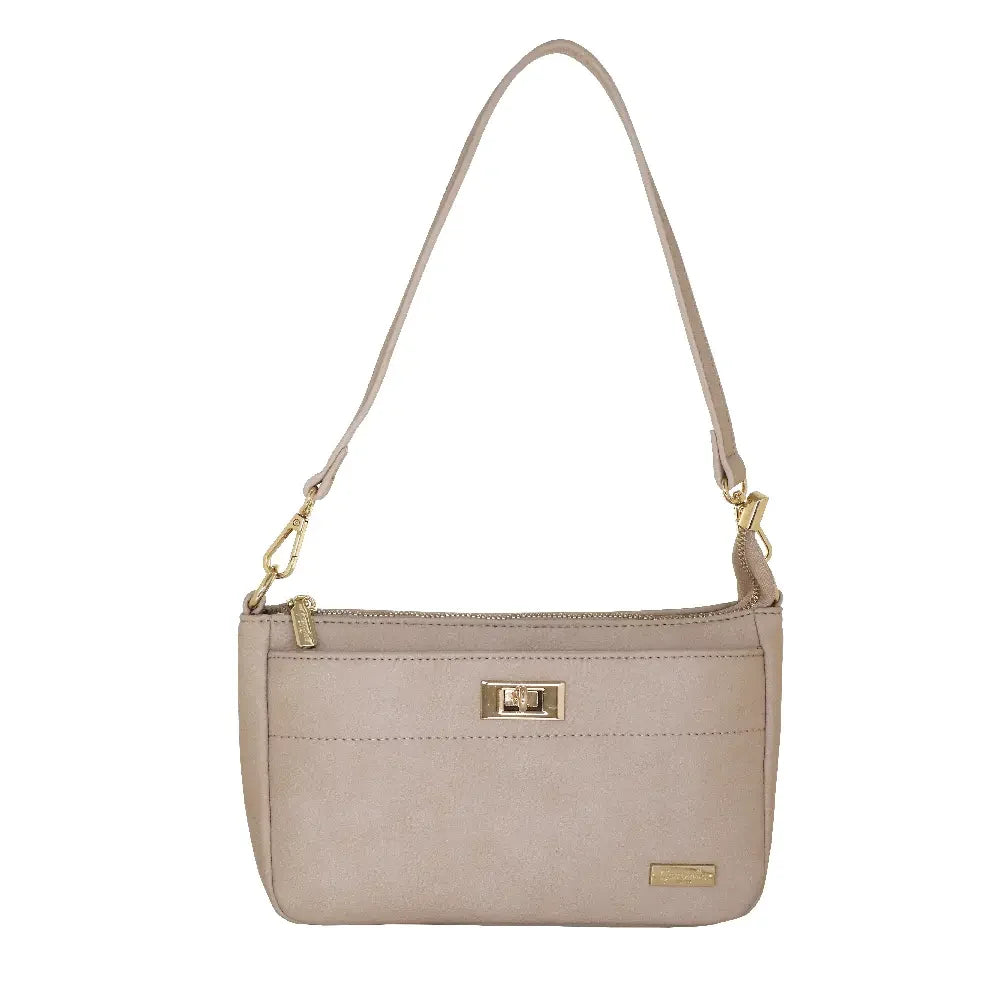 Camomilla Milano | Borsa A Tracolla S Twist Beige | Crossbody in Ecopelle Mat