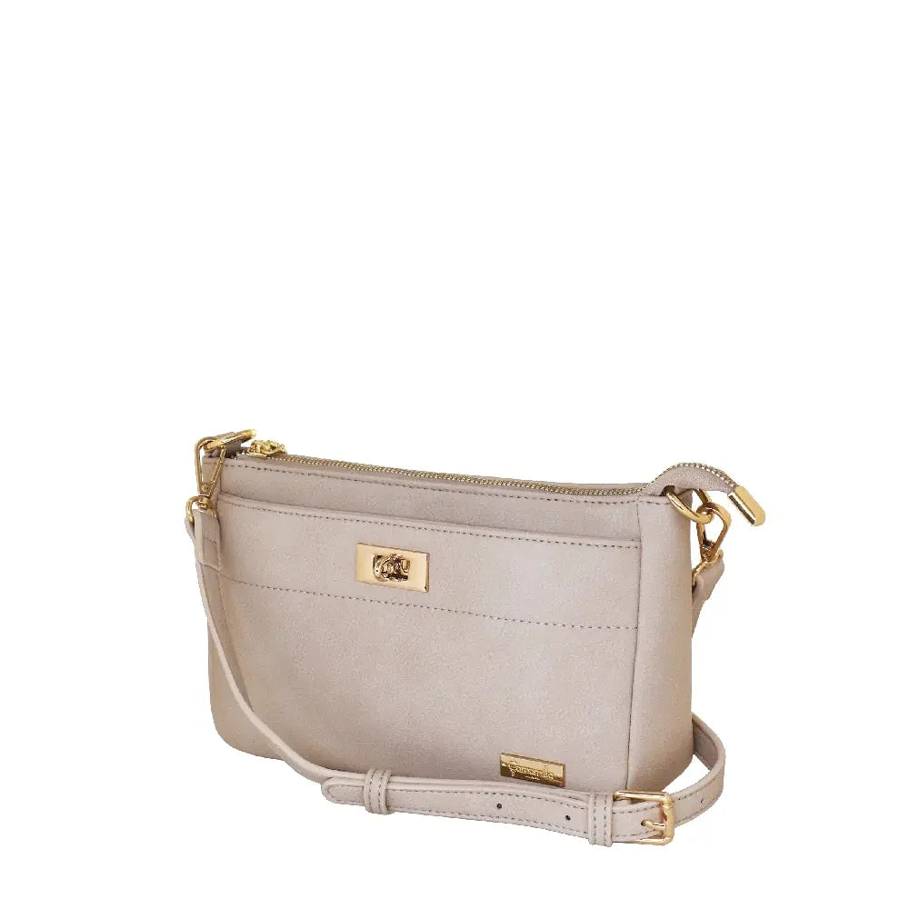 Camomilla Milano | Borsa A Tracolla S Twist Beige | Crossbody in Ecopelle Mat