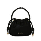 Camomilla Milano | Borsa Mano S Soft Kiss Nero | Eleganza Minimal in Nappa e Coulisse