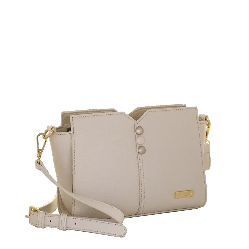 Camomilla Milano | Borsa Tracolla S Sugar Free Off White | Tracollina in Ecopelle Martellata