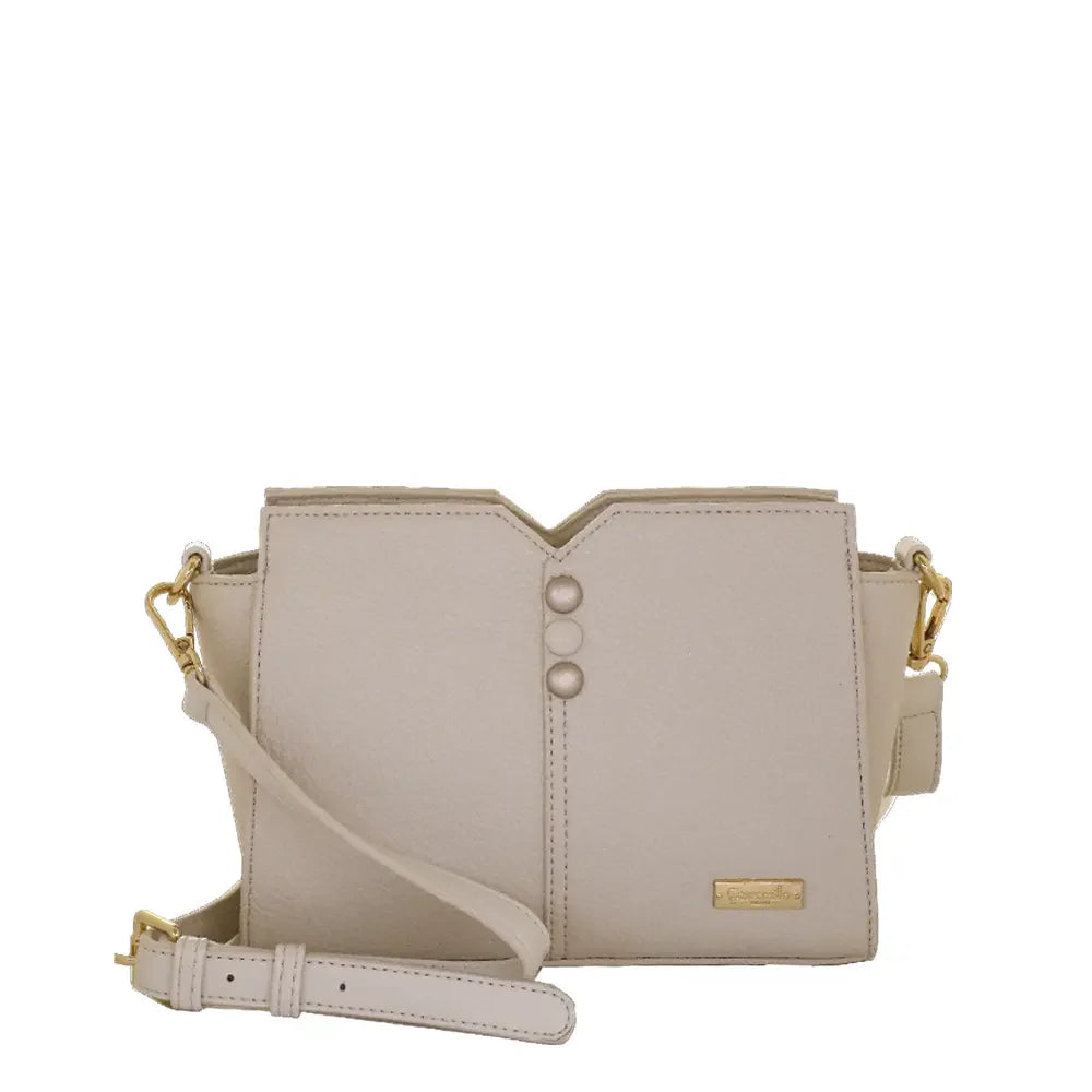 Camomilla Milano | Borsa Tracolla S Sugar Free Off White | Tracollina in Ecopelle Martellata