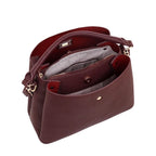 Camomilla Milano | Borsa a Mano M Jill Burgundy | Ecopelle Martellata