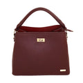 Camomilla Milano | Borsa a Mano M Jill Burgundy | Ecopelle Martellata