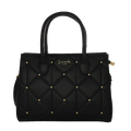 Camomilla Milano | Borsa a Mano M Sweet Studs Nero | Ecopelle Trapuntata