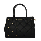 Camomilla Milano | Borsa a Mano M Sweet Studs Nero | Ecopelle Trapuntata