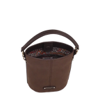 Camomilla Milano | Borsa a Mano S Daily Soft Marrone Scuro | Mini Secchiello Scamosciato