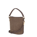 Camomilla Milano | Borsa a Mano S Daily Soft Tortora | Mini Secchiello Scamosciato
