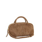 Camomilla Milano | Borsa a Mano S Glossy & Amber Tortora | Camoscio Sintetico
