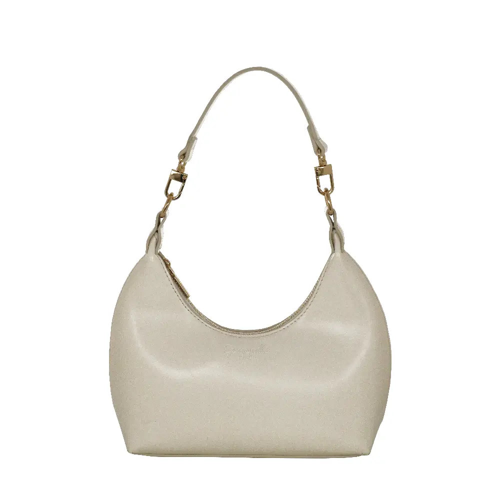 Camomilla Milano | Borsa a Mano S Little Icons Bianco | Effetto Pelle Stropicciata