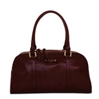 Camomilla Milano | Borsa a Spalla L Glossy & Amber Bordeaux | Vernice Stropicciata