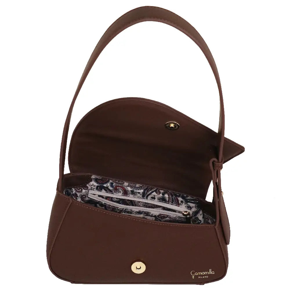 Camomilla Milano | Borsa a Spalla S Little Icons Marrone | Mini Bag in Ecopelle