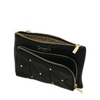 Camomilla Milano | City Phone Bag Sweet Studs Nero | Borsa a Tracolla Trapuntata