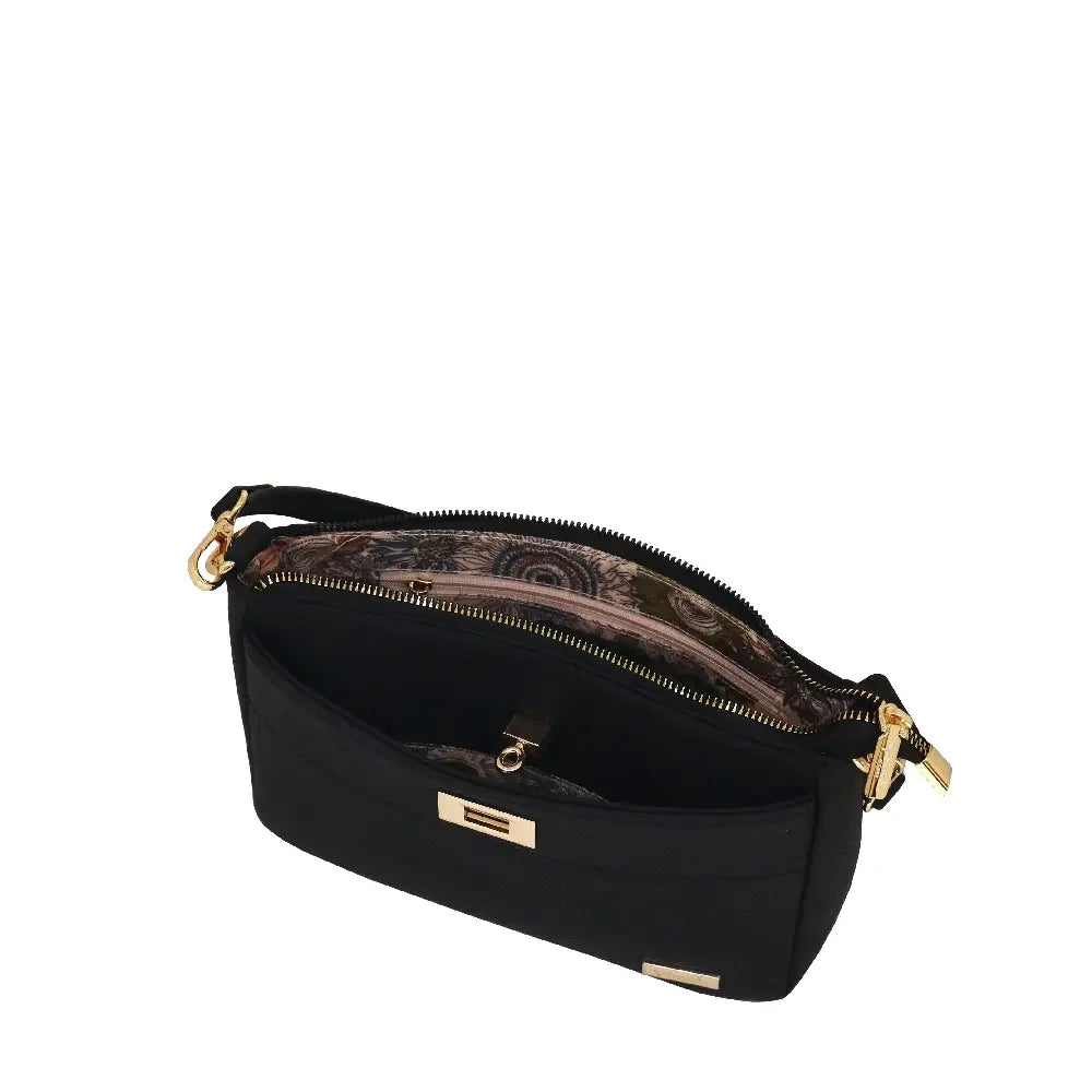 Camomilla Milano | Borsa a Tracolla S Twist Nero | Ecopelle Effetto Mat