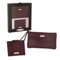 Camomilla Milano | Gift Box Busta e Portafoglio S Slim Burgundy | Idea Regalo