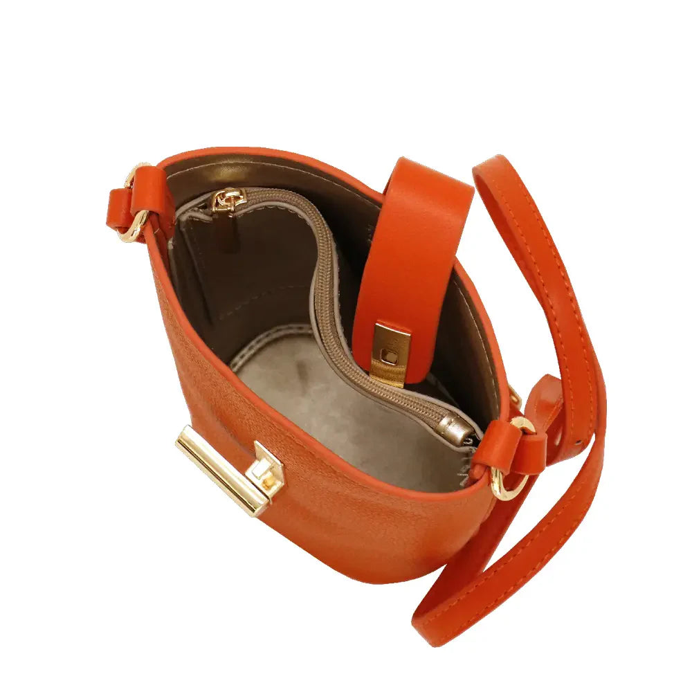 Camomilla Milano | Mini Bag Pop Candy Arancione | Borsa Estiva in Ecopelle