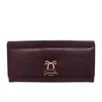 Camomilla Milano | Portafoglio L Flap Nice Wallet Burgundy | Vernice Stropicciata