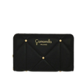 Camomilla Milano | Portafoglio M Flap Sweet Studs Nero | Ecopelle Trapuntata