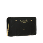 Camomilla Milano | Portafoglio M Flap Sweet Studs Nero | Ecopelle Trapuntata