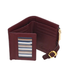 Camomilla Milano | Portafoglio M Metropolitan Burgundy | Ecopelle a Contrasto