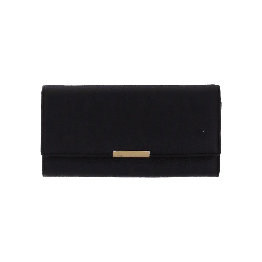 Camomilla Milano | Portafoglio Patta L Pop Candy Nero | Grande e Capiente con Doppia Texture