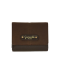 Camomilla Milano | Portafoglio S Flap Daily Soft Marrone Scuro | Effetto Scamosciato