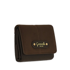 Camomilla Milano | Portafoglio S Flap Daily Soft Marrone Scuro | Effetto Scamosciato