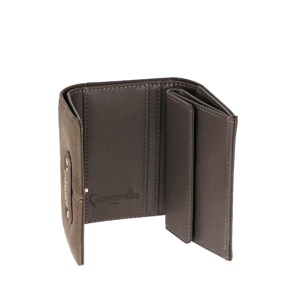 Camomilla Milano | Portafoglio S Flap Daily Soft Tortora | Effetto Scamosciato