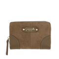 Camomilla Milano | Portafoglio S Flap Glossy & Amber Tortora | Effetto Scamosciato
