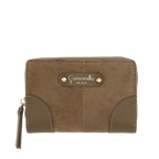 Camomilla Milano | Portafoglio S Flap Glossy & Amber Tortora | Effetto Scamosciato