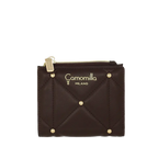 Camomilla Milano | Portafoglio S Slim Sweet Studs Marrone Scuro | Ecopelle Trapuntata