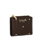 Camomilla Milano | Portafoglio S Slim Sweet Studs Marrone Scuro | Ecopelle Trapuntata