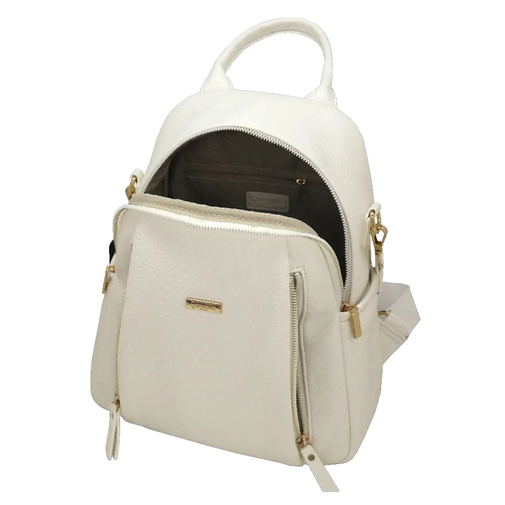 Camomilla Milano | Zaino Casual Frizzy Bianco | Zainetto con Chiusura a Cuore