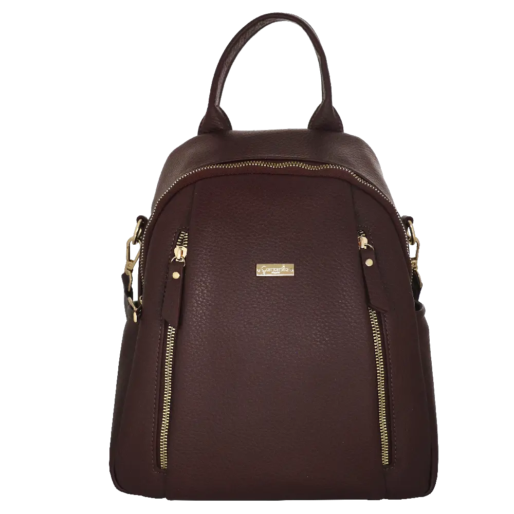 Camomilla Milano | Zaino Casual Frizzy Bordeaux | Zainetto con Chiusura a Cuore