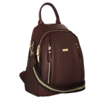Camomilla Milano | Zaino Casual Frizzy Bordeaux | Zainetto con Chiusura a Cuore