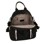Camomilla Milano | Zaino Casual Frizzy Nero | Zainetto Glamour con Dettagli Brillanti