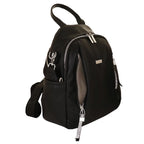 Camomilla Milano | Zaino Casual Frizzy Nero | Zainetto Glamour con Dettagli Brillanti