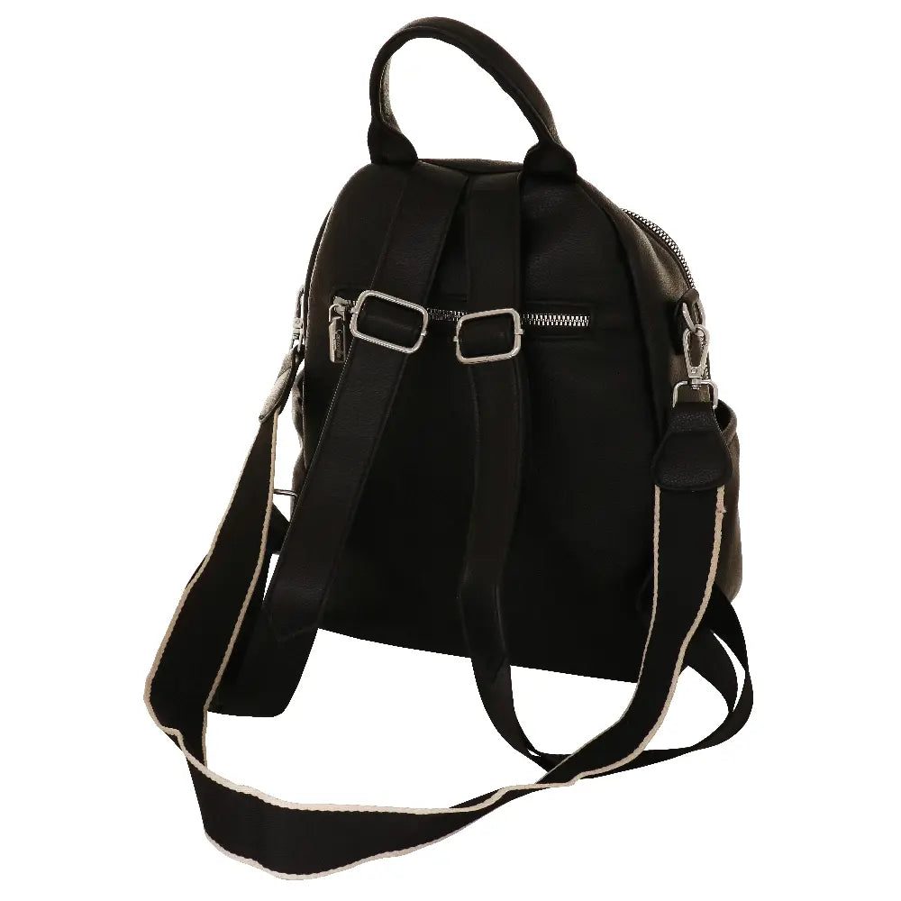Camomilla Milano | Zaino Casual Frizzy Nero | Zainetto Glamour con Dettagli Brillanti