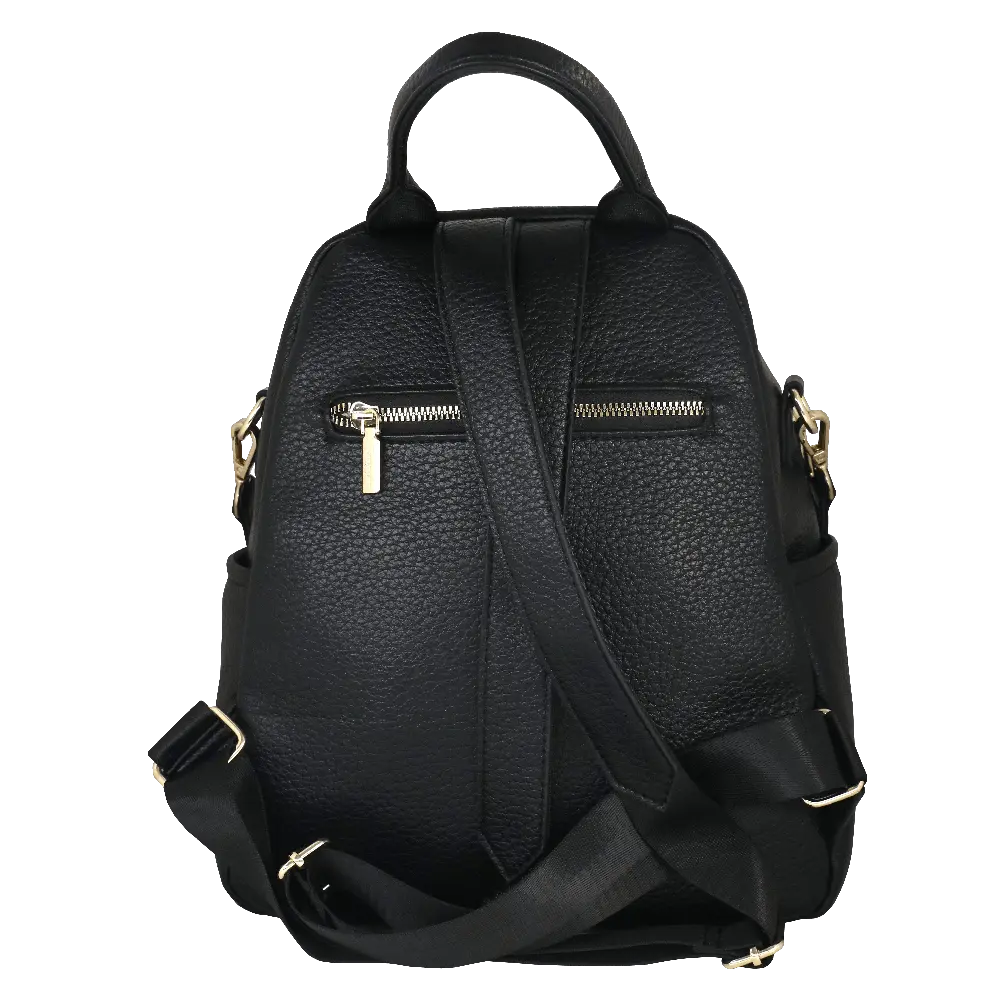 Camomilla Milano | Zaino Casual Frizzy Nero | Zainetto con Chiusura a Cuore