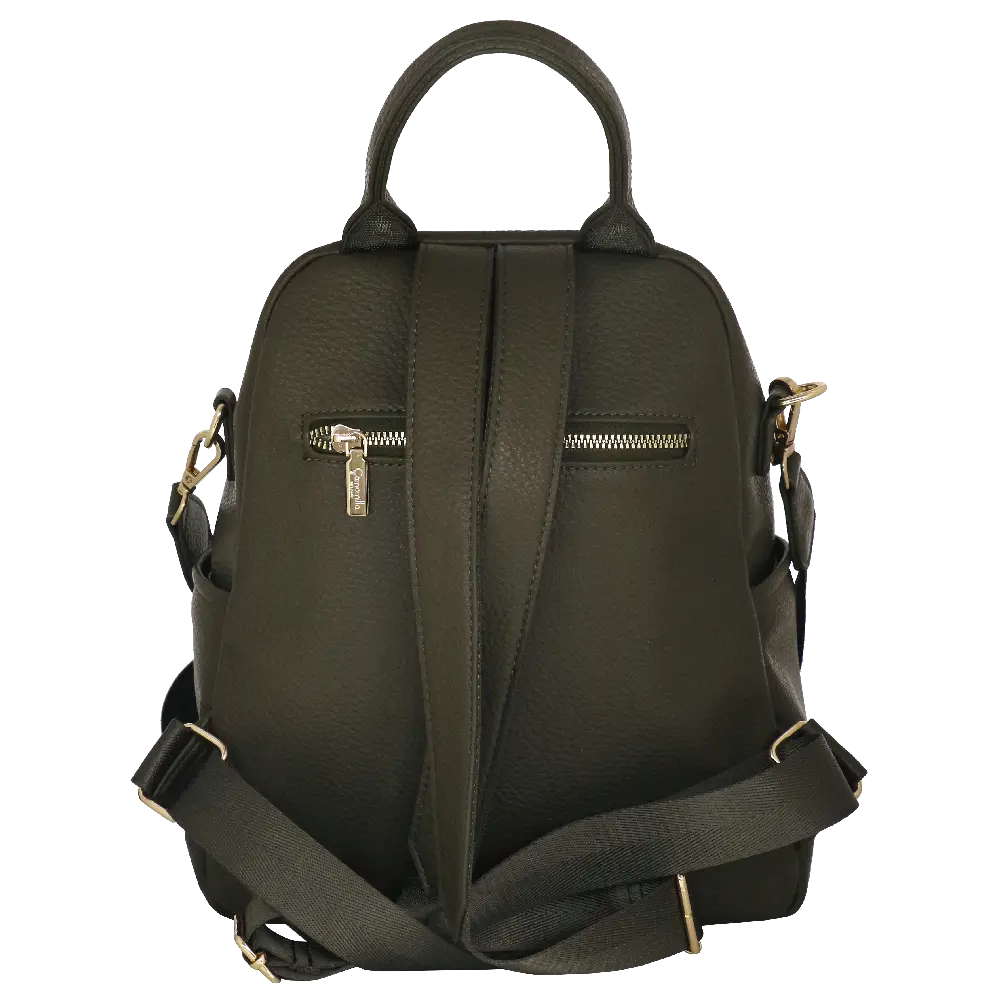 Camomilla Milano | Zaino Casual Frizzy Verde | Zainetto con Chiusura a Cuore