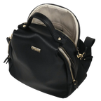 Camomilla Milano | Zaino Chic Frizzy Nero | Zainetto con Chiusura a Cuore