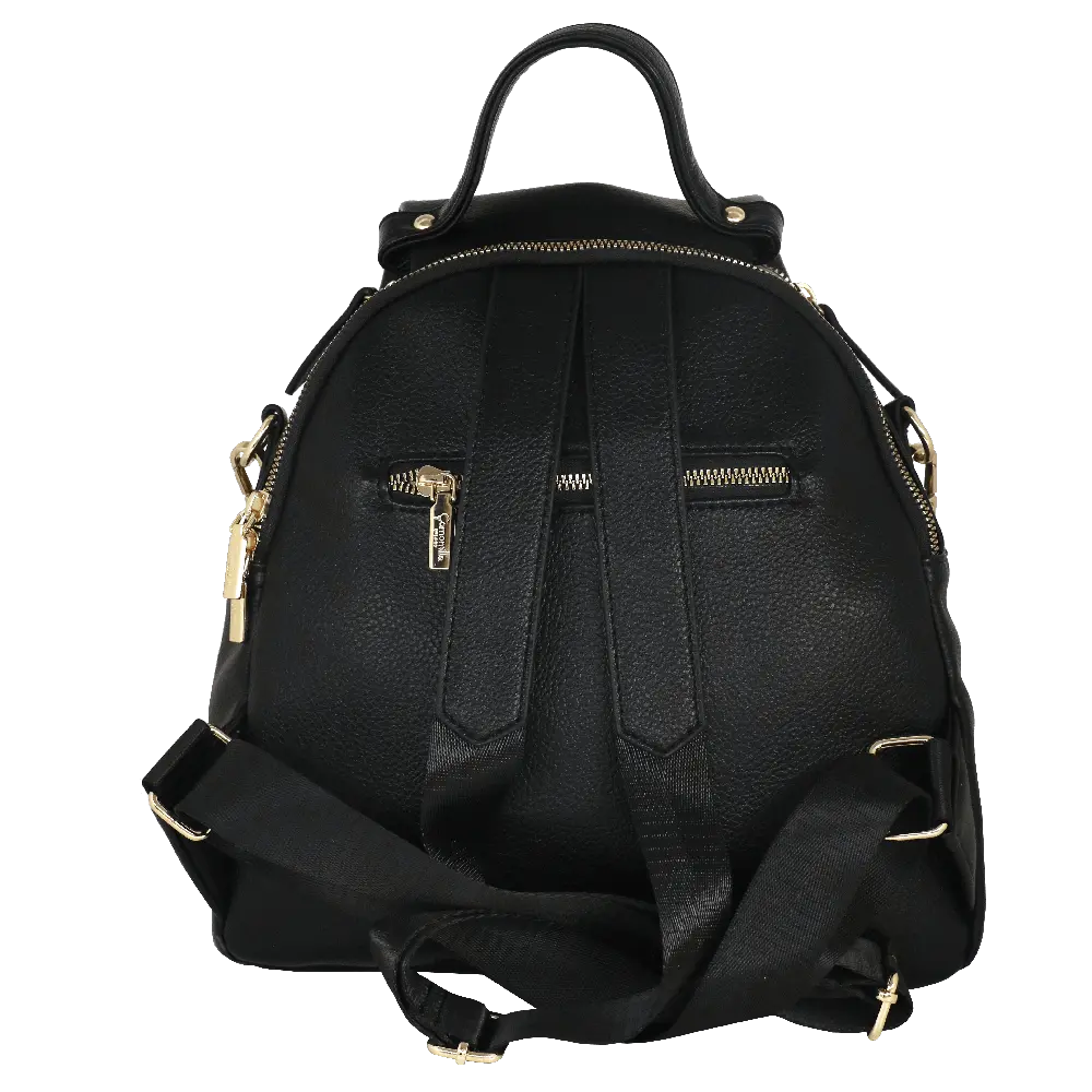 Camomilla Milano | Zaino Chic Frizzy Nero | Zainetto con Chiusura a Cuore