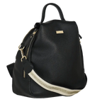Camomilla Milano | Zaino Chic Frizzy Nero | Zainetto con Chiusura a Cuore