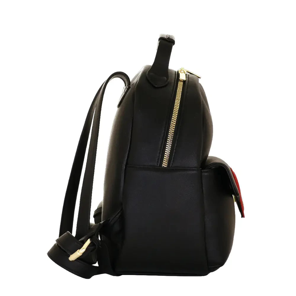 Camomilla Milano | Zaino Love Bag Nero | Zainetto con Cuore in Vernice