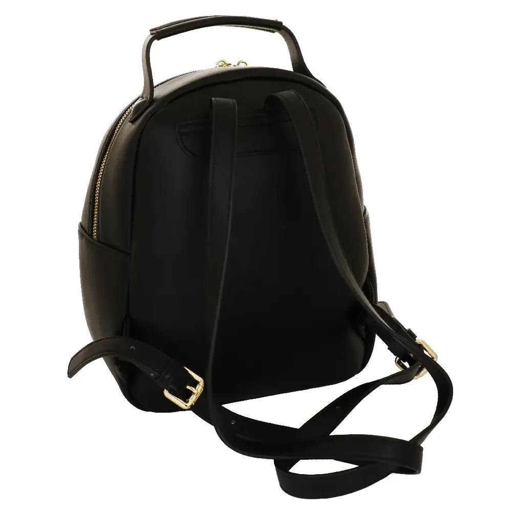 Camomilla Milano | Zaino Love Bag Nero | Zainetto con Cuore in Vernice